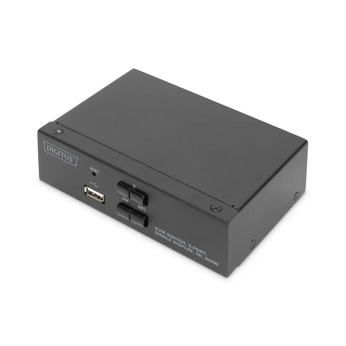 Digitus KVM превключвател 2 порта единичен дисплей 4K HDMI®
