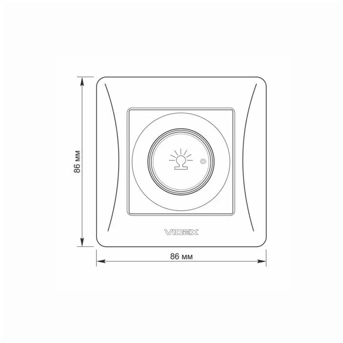 ДИМЕР 600W VF-BNDM600-BG BINERA VIDEX - ГРАФИТ