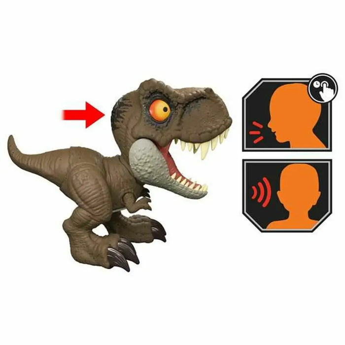 Динозавър Mattel Jurassic World Roar Command T-Rex 21,59 x