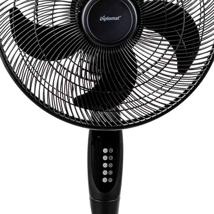 Вентилатор Diplomat - DX-555RC, 55W, 4 скорости, 41 cm, черен
