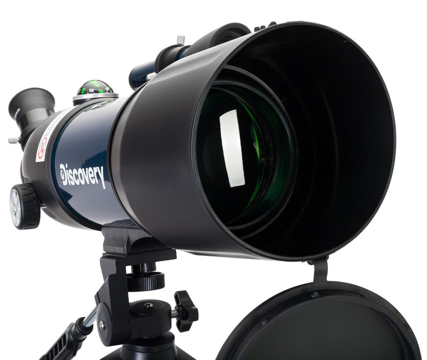Телескоп Discovery - Sky Trip ST80 + книга, син/черен