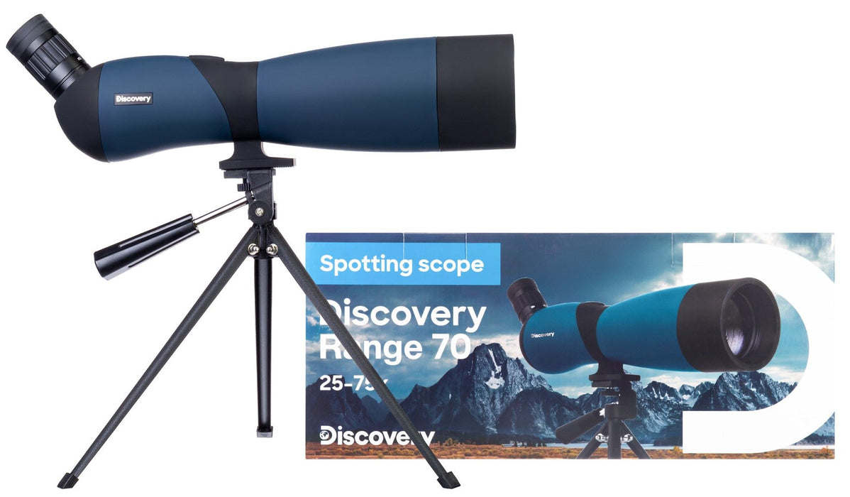 Зрителна тръба Discovery - Range 70, 25–75x, синя/черна