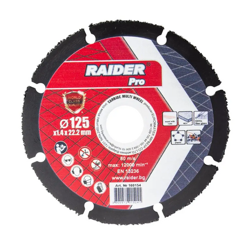 ДИСК КАРБИДЕН Ф125Х1.4 RAIDER