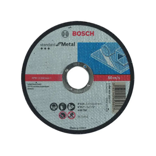 ДИСК ЗА РЯЗАНЕ НА МЕТАЛ BOSCH 115x1.6x22.23