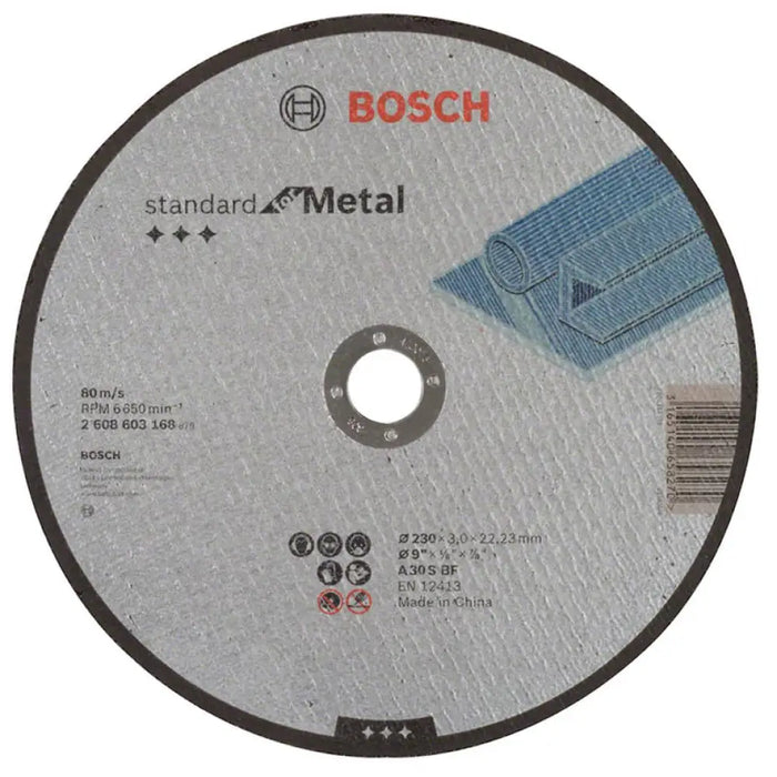 ДИСК ЗА РЯЗАНЕ НА МЕТАЛ INOX BOSCH 230x3x22.23