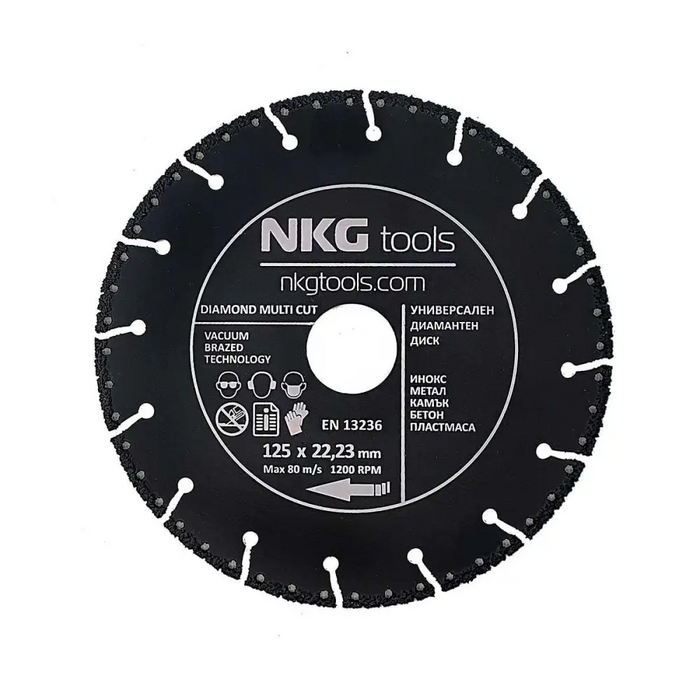 ДИСК ДИАМАНТЕН Ф125ММ MULTI NKG TOOLS