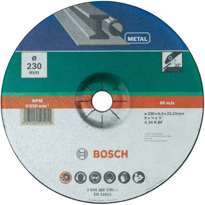 ДИСК ЗА ШЛАЙФАНЕ НА МЕТАЛ BOSCH 230x6x22.23