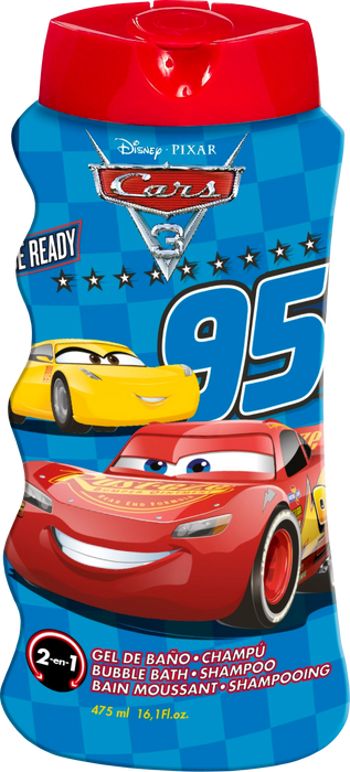 Детски душ гел и шампоан 2в1 Cars, 475 ml