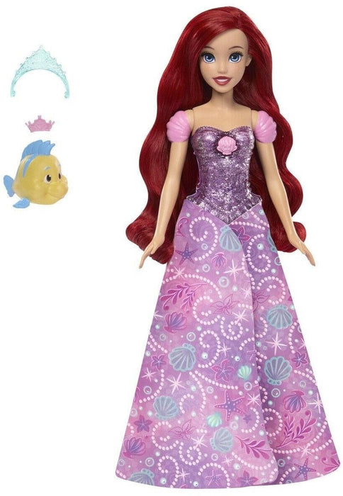 Кукла Disney Princess - Ариел с трансформираща се рокля, фигурка и аксесоари