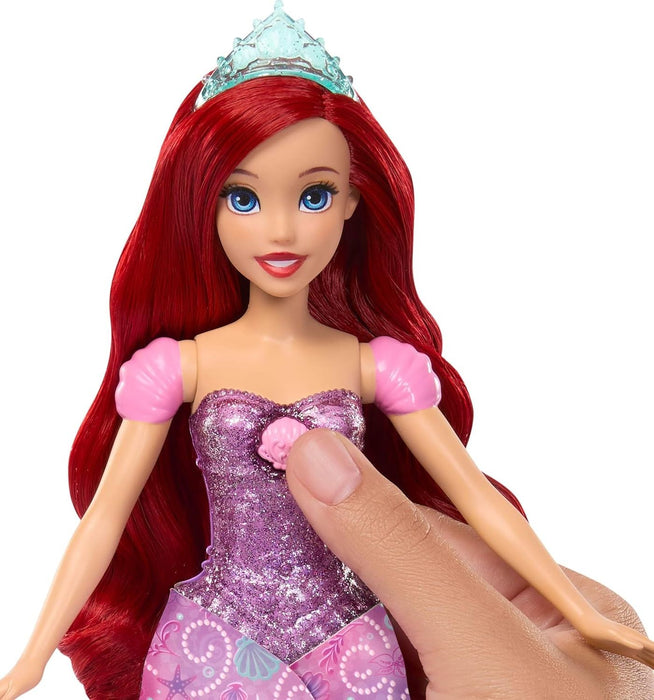 Кукла Disney Princess - Ариел с трансформираща се рокля, фигурка и аксесоари