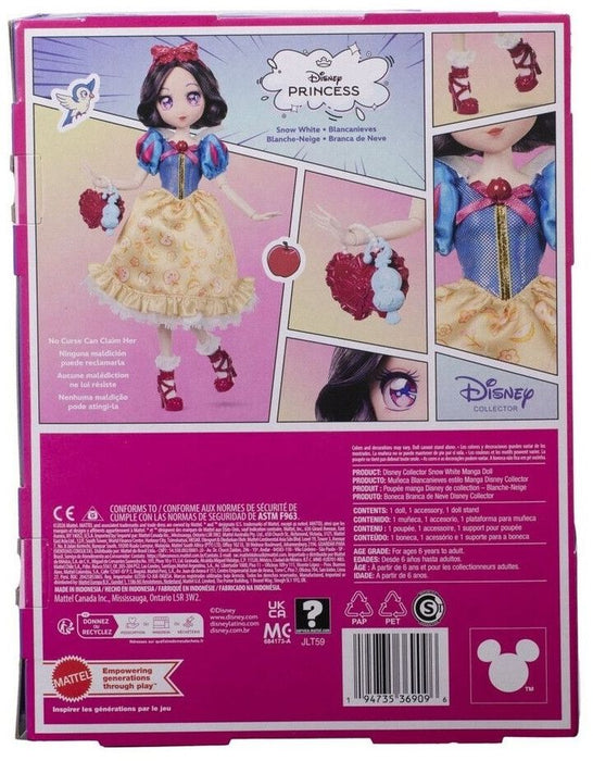 Кукла Disney Princess - Снежанка, манга стил, с пола на ябълки и червени обувки