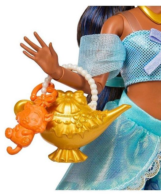 Кукла Disney Princess - Жасмин, манга стил, син тоалет и зластисти обувки