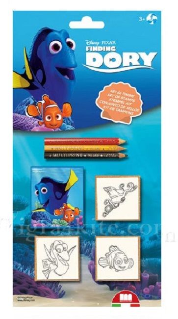 Дървени печати Disney - Finding Dory, 3 броя