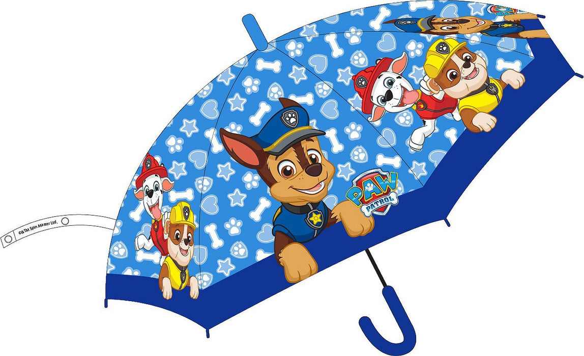 Детски чадър Disney - Paw Patrol, прозрачен