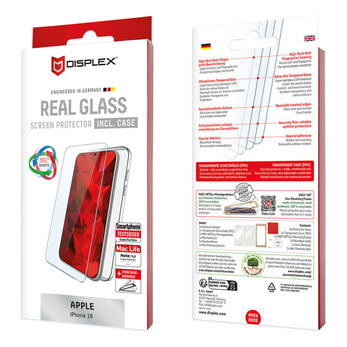 СТЪКЛО DISPLEX IPHONE 16 + SILI CS 02001