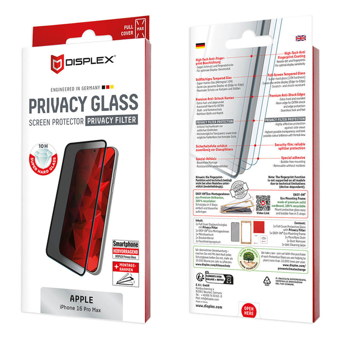 СТЪКЛО DISPLEX IPHONE 16PRMX 3D PV 02000