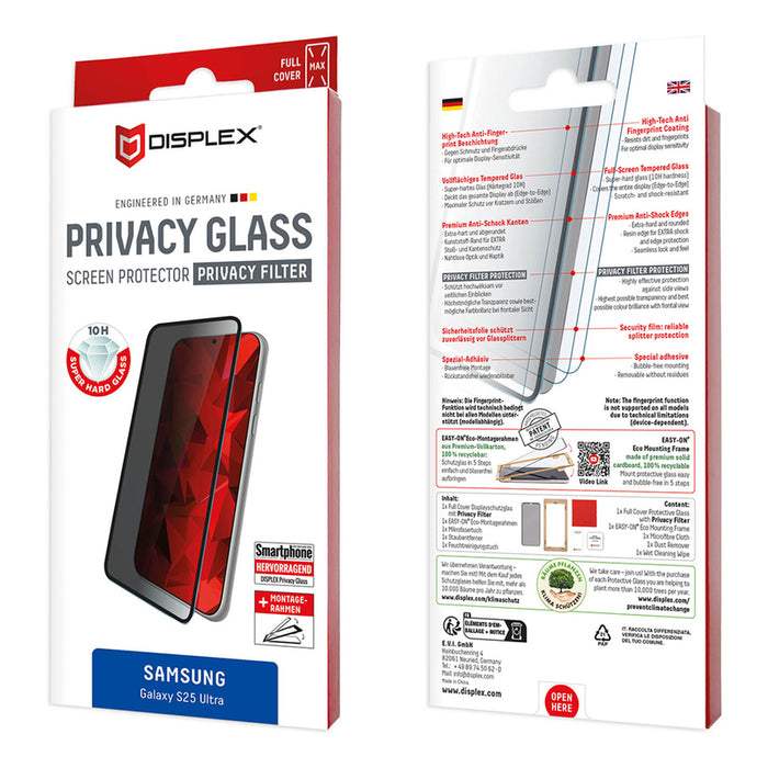СТЪКЛО DISPLEX SAMSUNG S25 ULTRA 3D PRIV