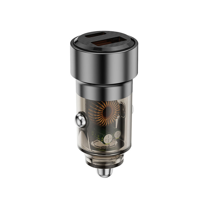 ЗАРЯДНО 12V DIVA 45W PD USB-A+USB-C QC