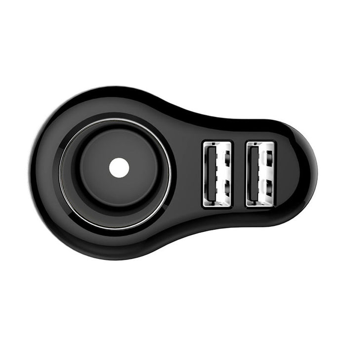 ЗАРЯДНО ЗА ЗАПАЛКА С ГНЕЗДО И 2 USB
