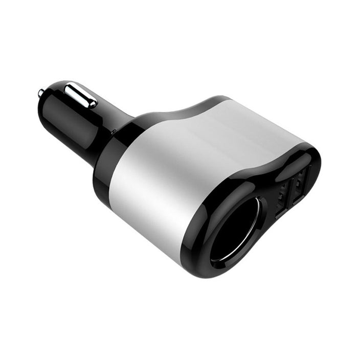ЗАРЯДНО ЗА ЗАПАЛКА С ГНЕЗДО И 2 USB