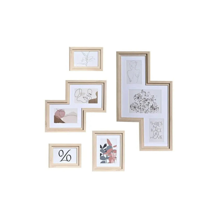 Държатели за стена DKD Home Decor Urban Кристал Естествен