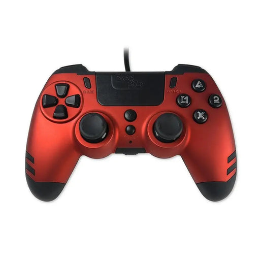 Джойстик SteelPlay Metaltech Wired - Ruby Red Slim (PS4)