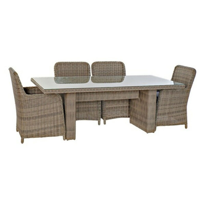 Комплект от маса с 6 стола DKD Home Decor 93 cm 200 x 100 x 75 cm (7 pcs)