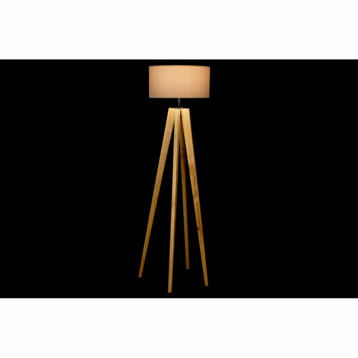 Лампион DKD Home Decor Кафяв Бежов Многоцветен Дървен 50 W 220 V 40 x 40 x 148 cm