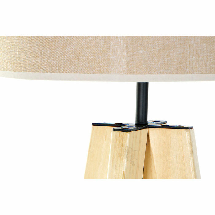 Лампион DKD Home Decor Кафяв Бежов Многоцветен Дървен 50 W 220 V 40 x 40 x 148 cm