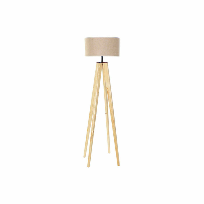 Лампион DKD Home Decor Кафяв Бежов Многоцветен Дървен 50 W 220 V 40 x 40 x 148 cm