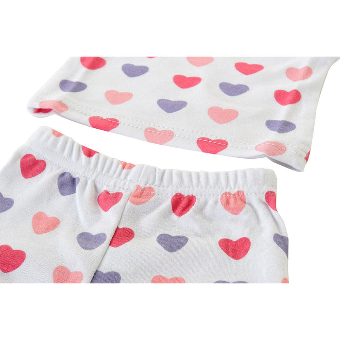 Комплект дрехи DKD Home Decor Бял Розов (2 броя) Памук 0-6 месеца