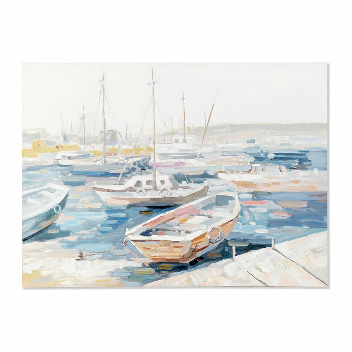 Картина DKD Home Decor Barco Средиземноморско (120 x 3,8 x 90 cm)