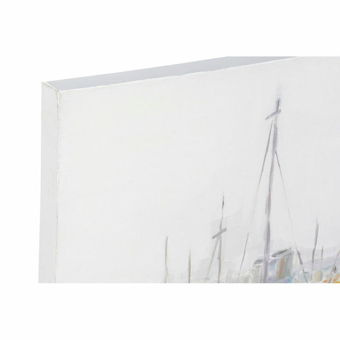 Картина DKD Home Decor Barco Средиземноморско (120 x 3,8 x 90 cm)