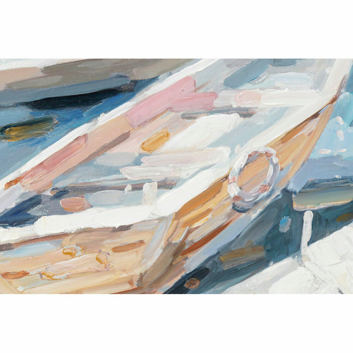 Картина DKD Home Decor Barco Средиземноморско (120 x 3,8 x 90 cm)