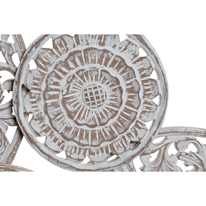 Декорация за стена DKD Home Decor Дърво манго Тропически Кръгове (108 x 3,5 x 64 cm)