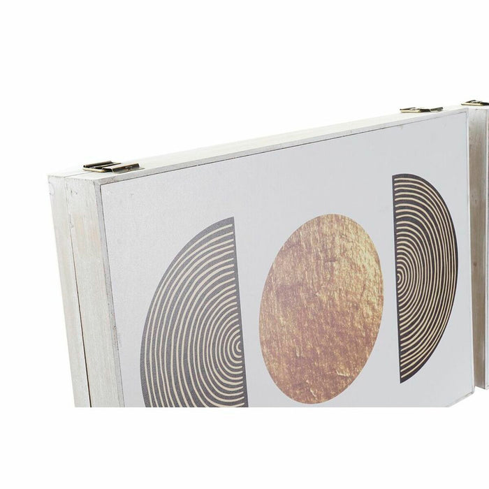 Декоративна кутия DKD Home Decor Черен Златен Дървен MDF (2 броя)