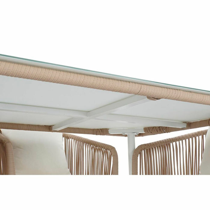 Комплект от маса с стола DKD Home Decor Бежов 78 cm 163 x 95 x 6 cm