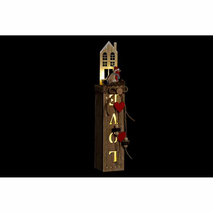 Ярка декорация DKD Home Decor Коледа Естествен (6,5 x 7,5 x 36 cm) (2 броя)