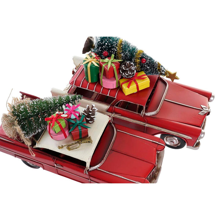 Коледна Украса DKD Home Decor Кола Метал (26 x 10 x 12 cm) (2 броя)