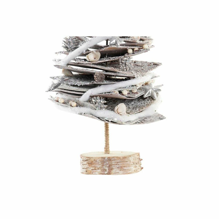 Коледно дърво DKD Home Decor Естествен Бреза Снежен 34 x 34 x 102 cm