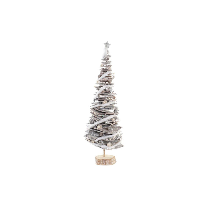 Коледно дърво DKD Home Decor Естествен Бреза Снежен 34 x 34 x 102 cm