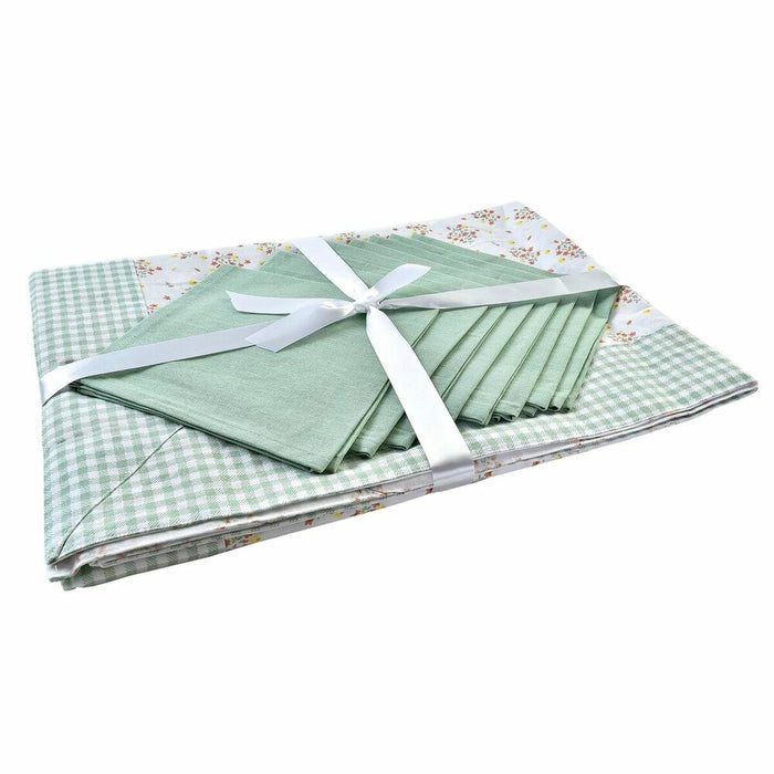 Комплект спално бельо DKD Home Decor Lilled 150 x 250 x 0,5 cm Зелен