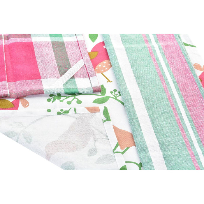 Комплект дрехи DKD Home Decor Кафяв Червен Зелен Бежов 60 x 0,5 x 40 cm Lilled Птици