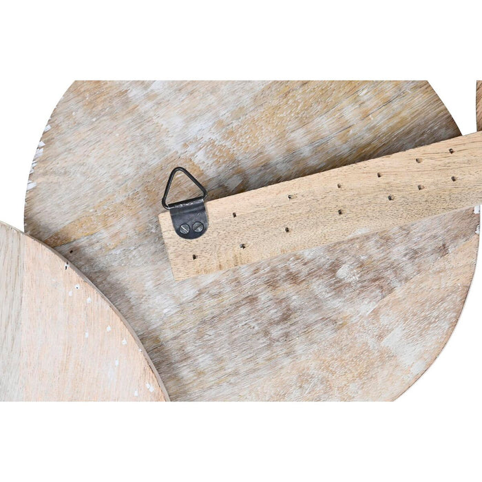 Декорация за стена DKD Home Decor Кафяв Бял Дърво манго (100 x 3 x 62 cm)