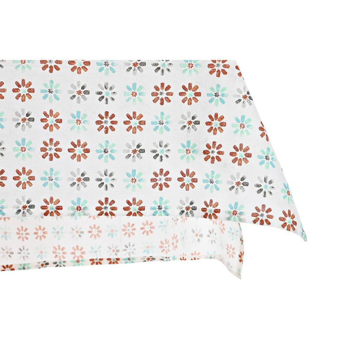 Покривка за маса и салфетки DKD Home Decor 2 броя 150 x 150 x 0,5 cm Сив Небесно синьо