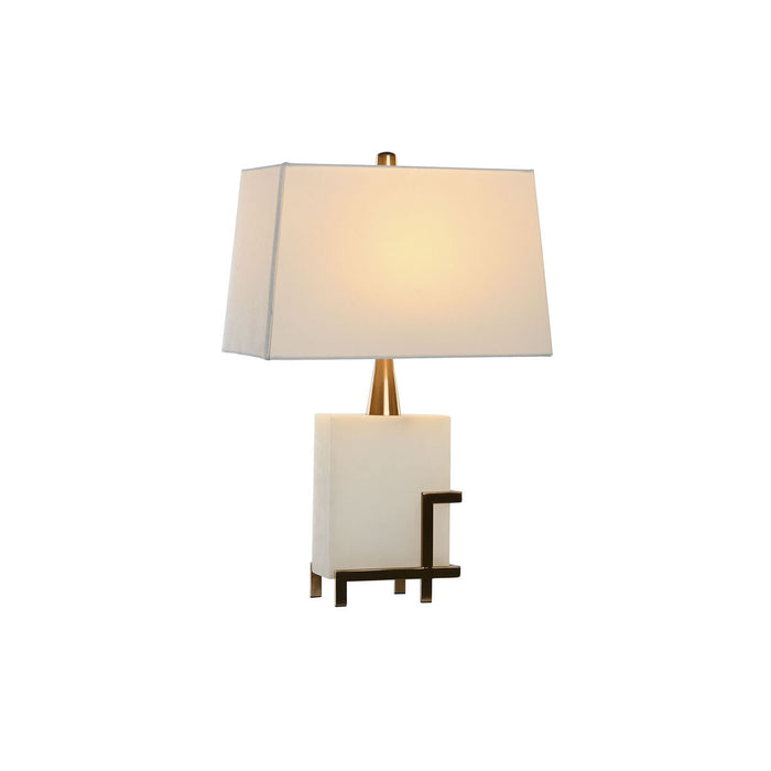 Настолна лампа DKD Home Decor Бял Златен Метал 60 W 220 V 40 x 23 x 62 cm