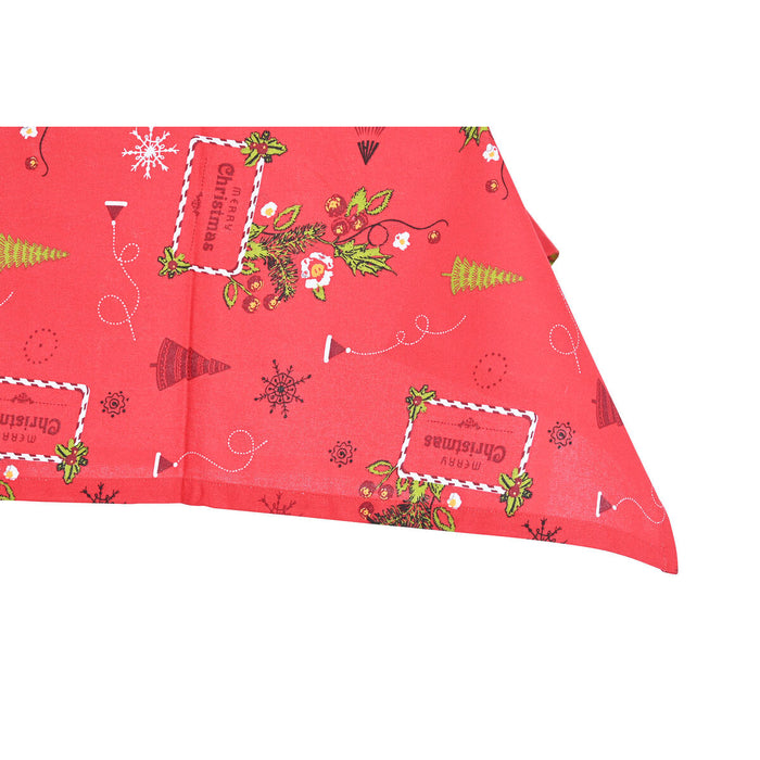 Комплект спално бельо DKD Home Decor Бял Червен Зелен Бежов (5 Части) (2 броя)
