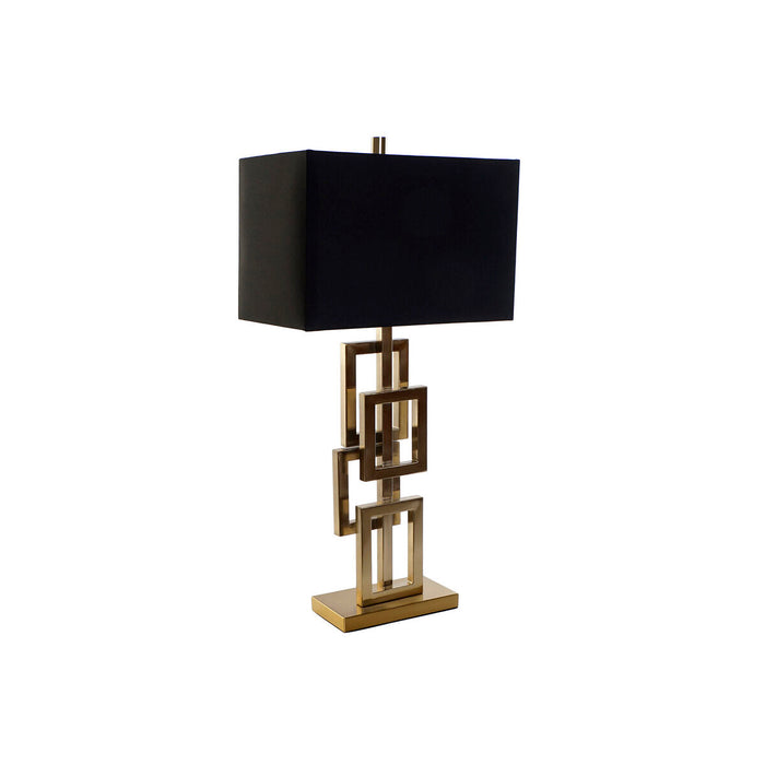 Настолна лампа DKD Home Decor Черен Златен Метал 60 W 240 V 38 x 23 x 78 cm