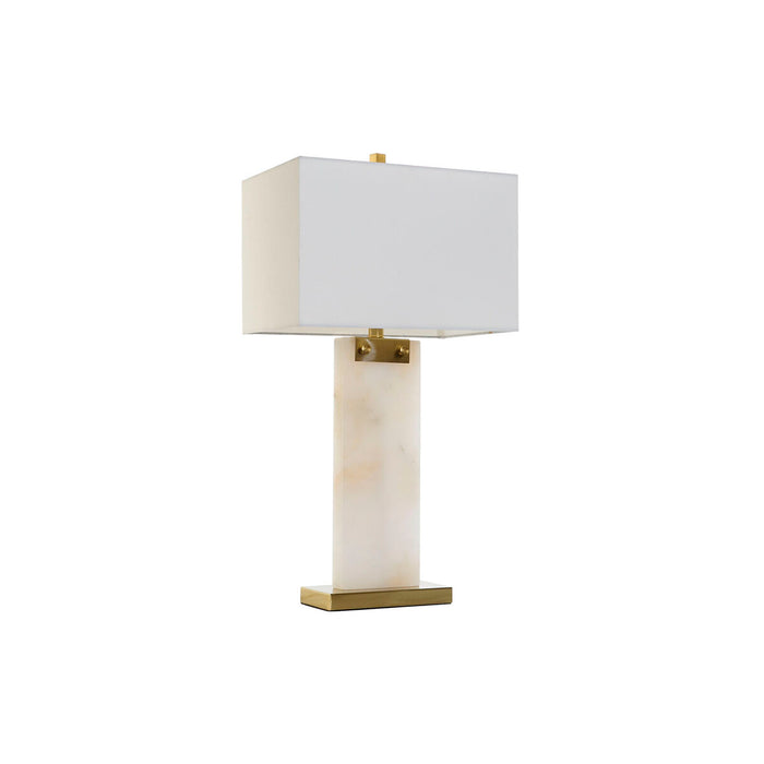Настолна лампа DKD Home Decor Бял Златен Метал Мрамор 50 W 220 V 38 x 25 x 76 cm