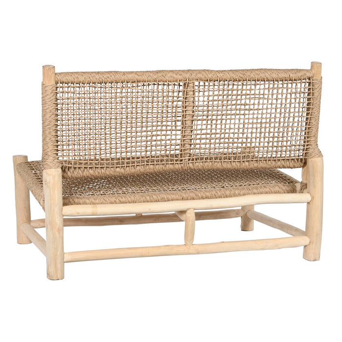 Градинско кресло DKD Home Decor Бял Естествен Тик 120 x 81 x 84 cm
